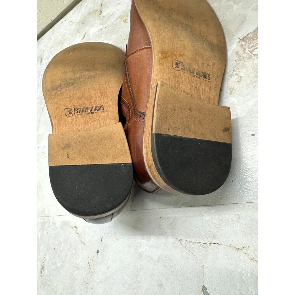 Stacy Adams Dickinson Cap Toe Oxford US 10.5‎ M Brown Lace-Up Dress Shoes